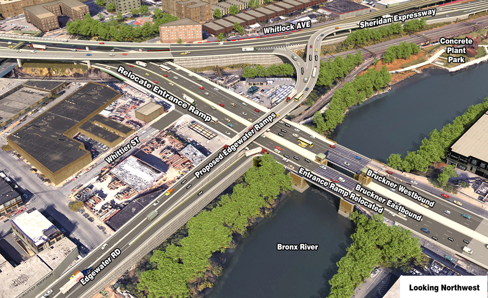 One version of the state DOT's plan would construct a highway ramp over part of Concrete Plant Park.