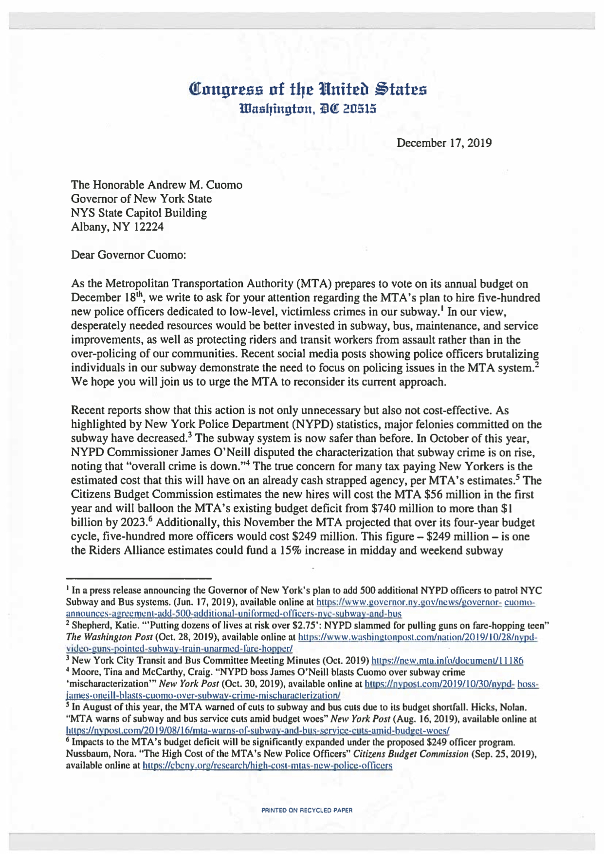 cuomo letter 1