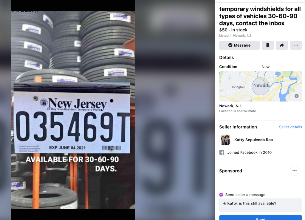 Opinion: Fake Plates are Hiding in Plain Sight on Facebook, Yet Authorities Do Little