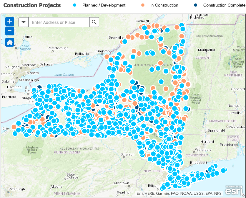 Here they are — your statewide highway projects. Graphic: NYS DOT