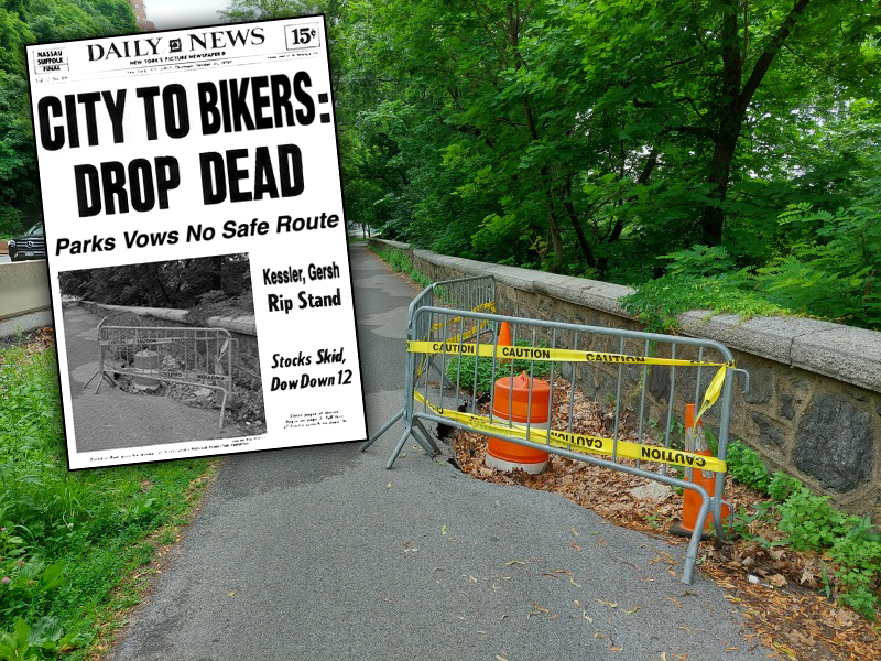 SETBACK: Parks Dept. Will Dump Bikers onto Dangerous Roads During Greenway Fix
