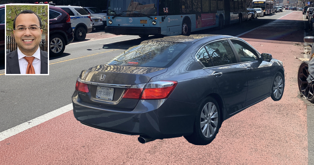 EXCLU: Council Member Oswald Feliz, Who Killed a Bronx Bus Lane, Enjoys Parking In It