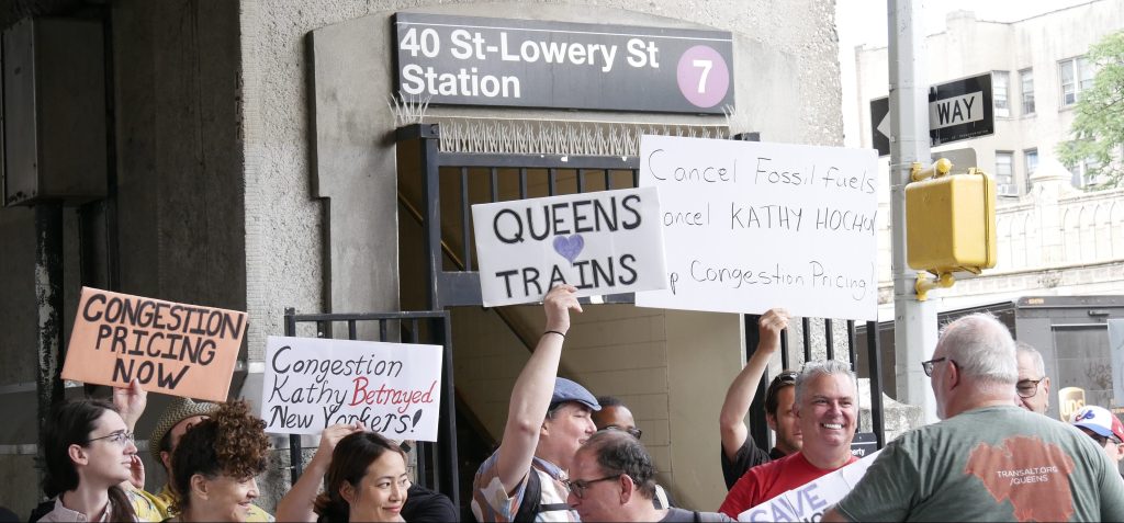 Queens Residents Rally Against Hochul’s Congestion Pricing Flip Flop 