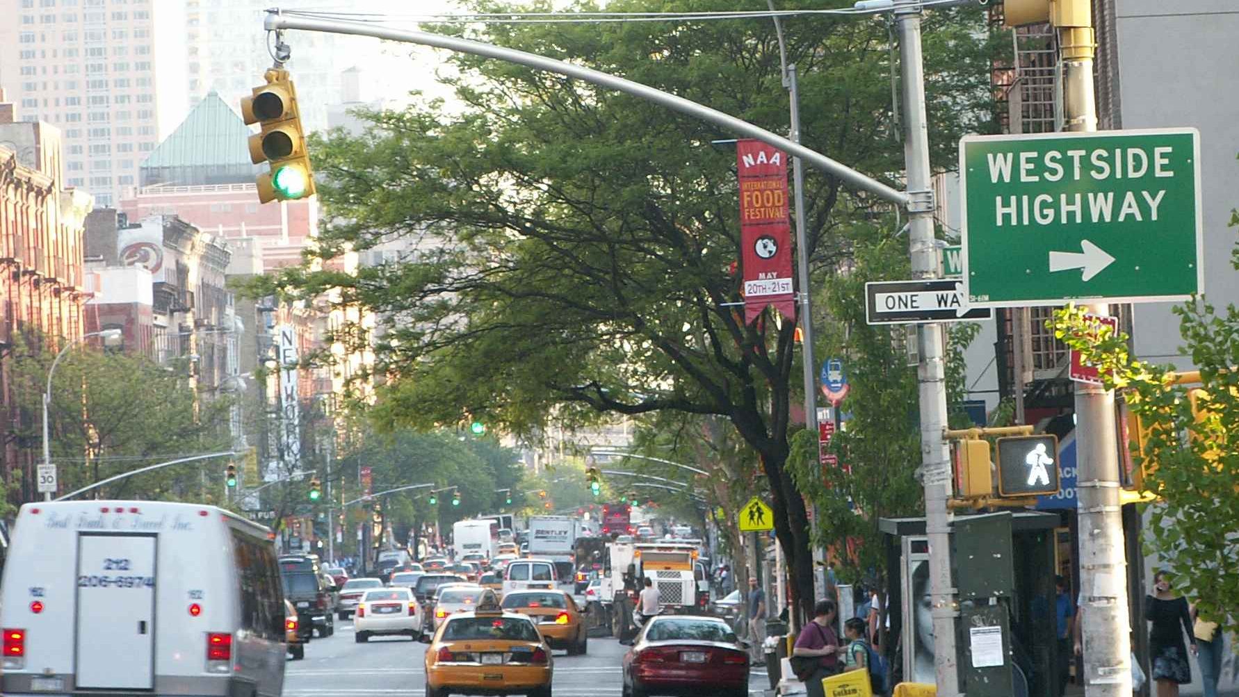 West Side Highway corridor in Manhattan